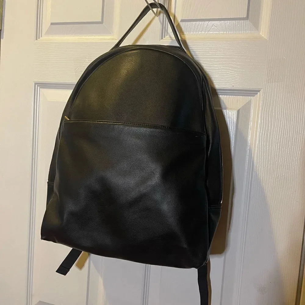 Pottery Barn Kids synthetic black large backpack with padded laptop compartment